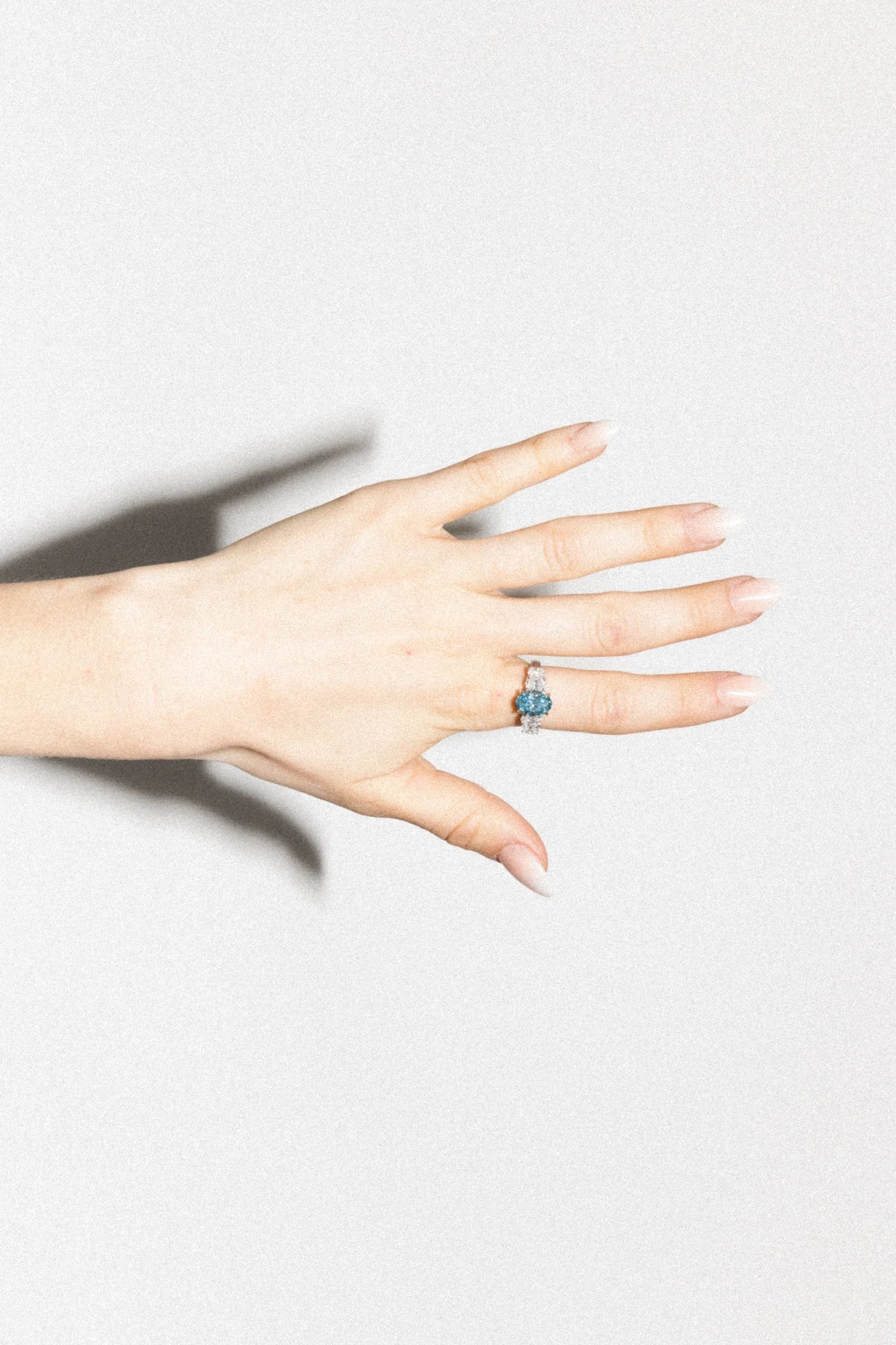Aura Five Stone Ring Blue Diamond