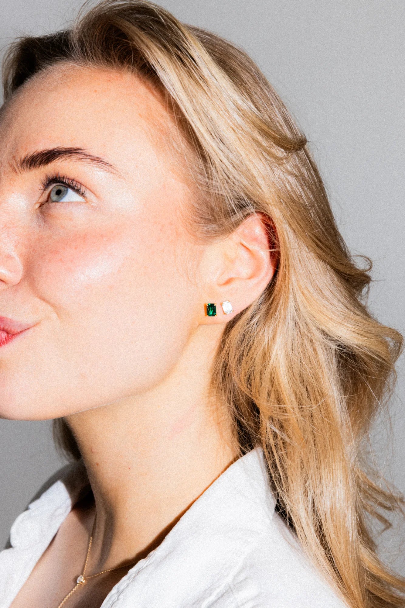 Jardin Stud Earrings Emerald