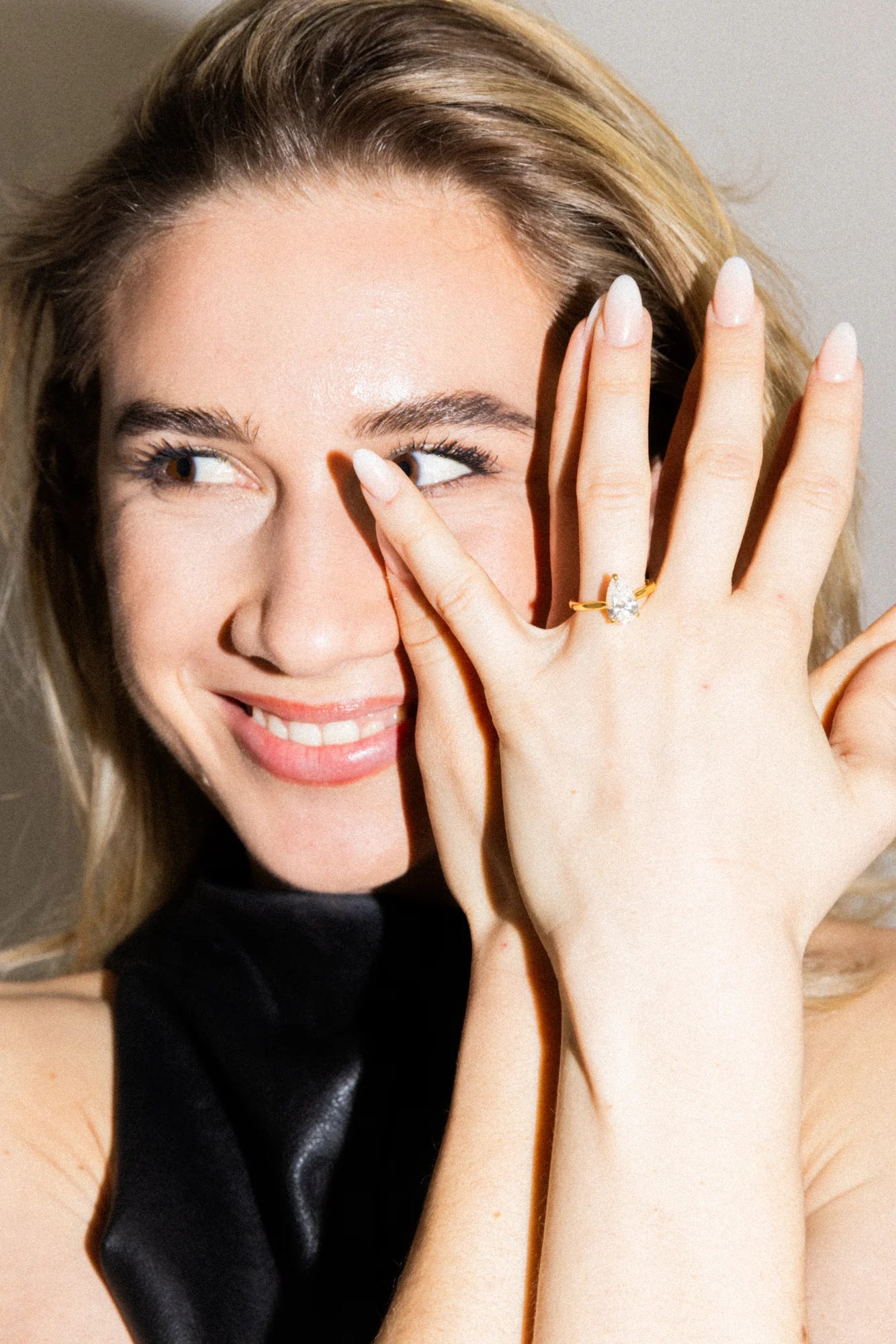 Bonded Hidden Halo Ring
