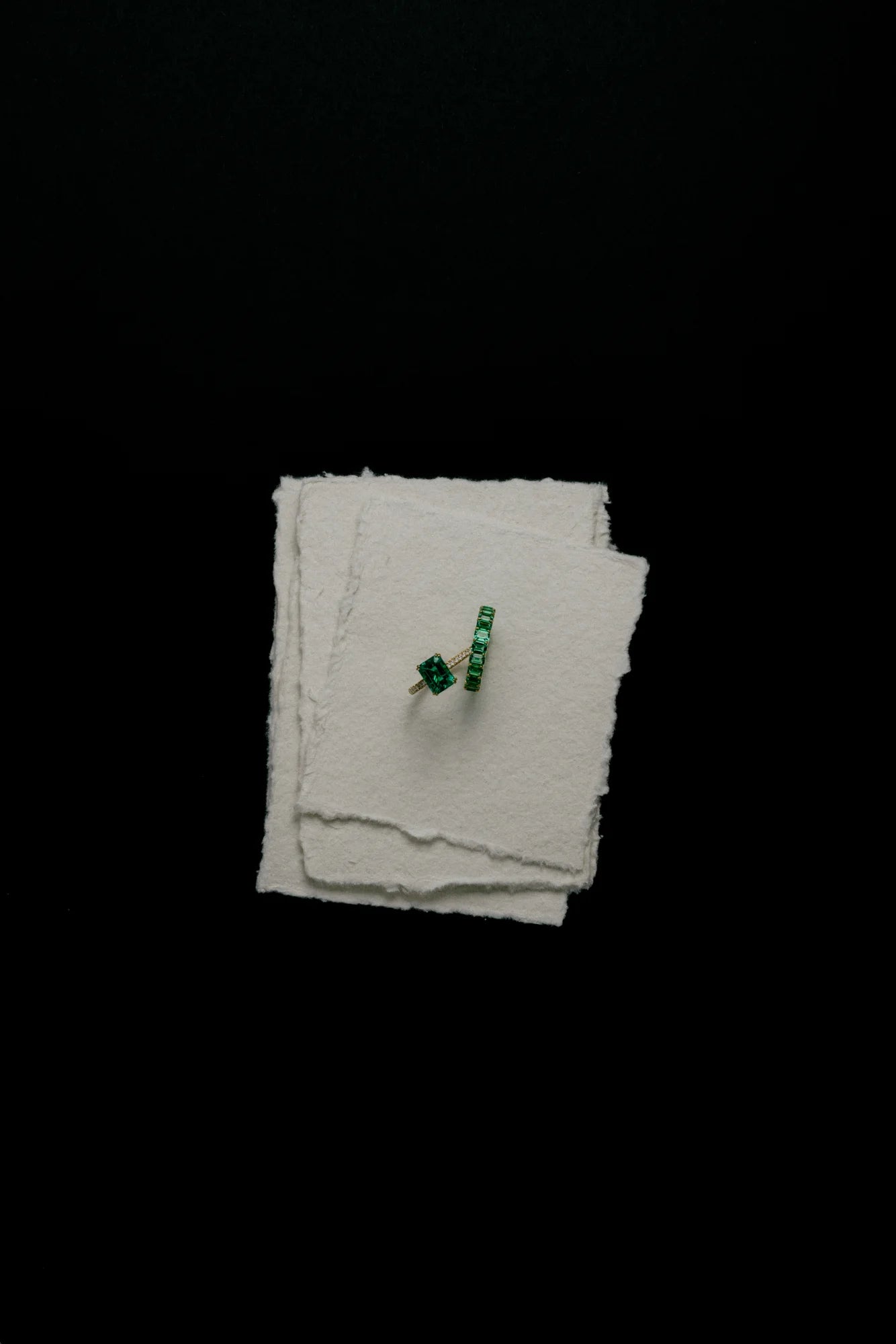 Jardin Pavé Ring Emerald