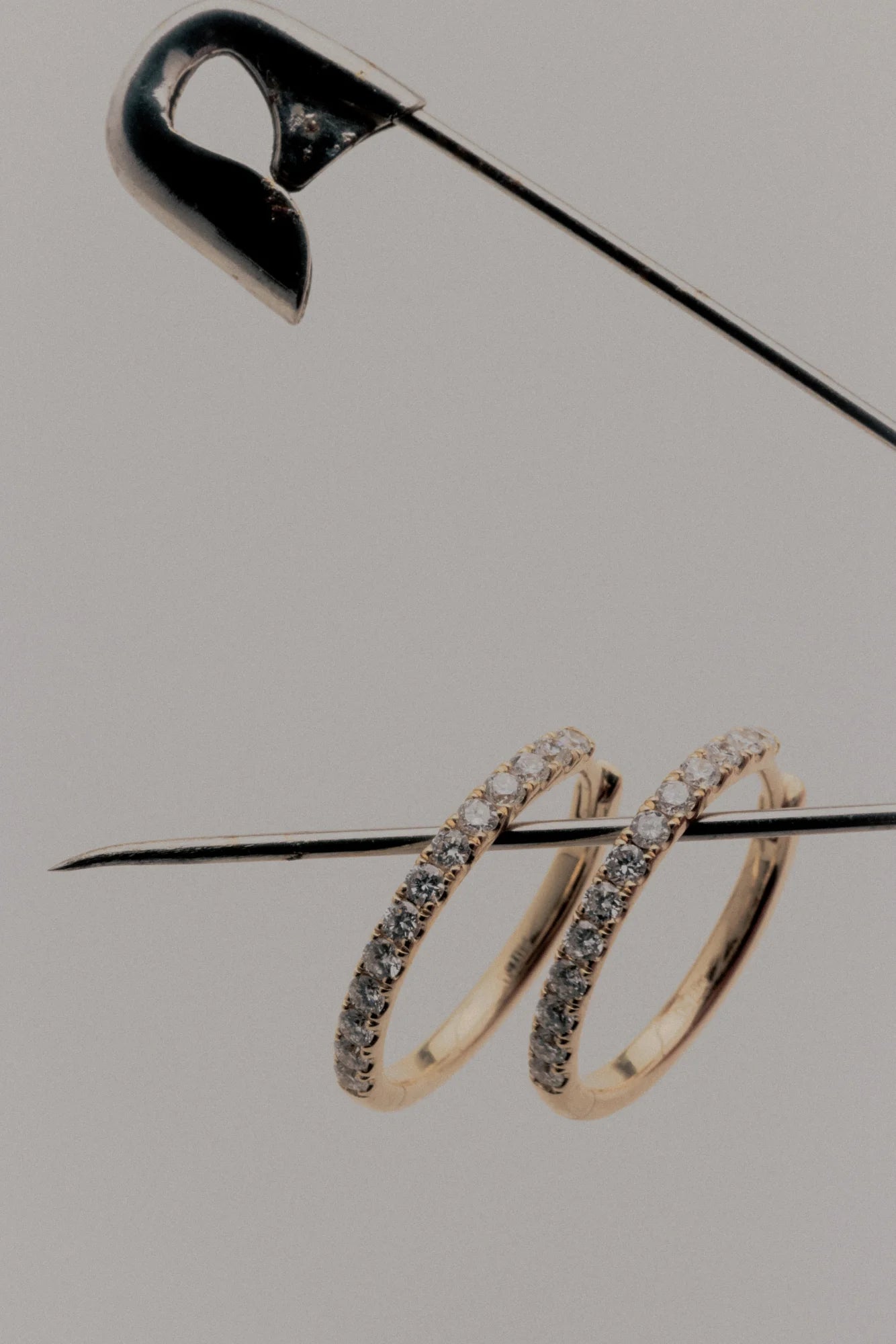 Signature Pavé Diamond Hoop Earrings