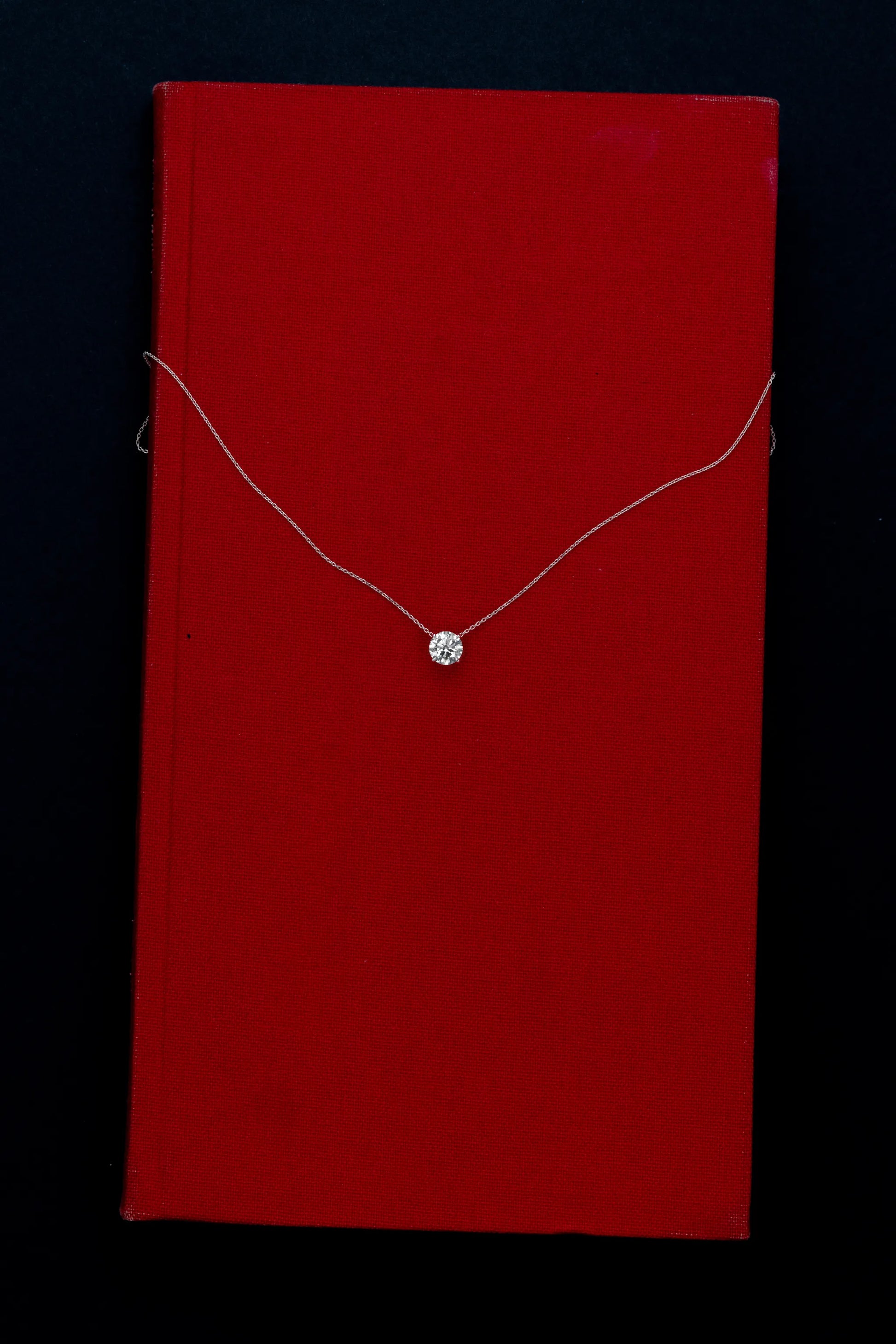 Signature Solitaire Diamond Pendant Necklace