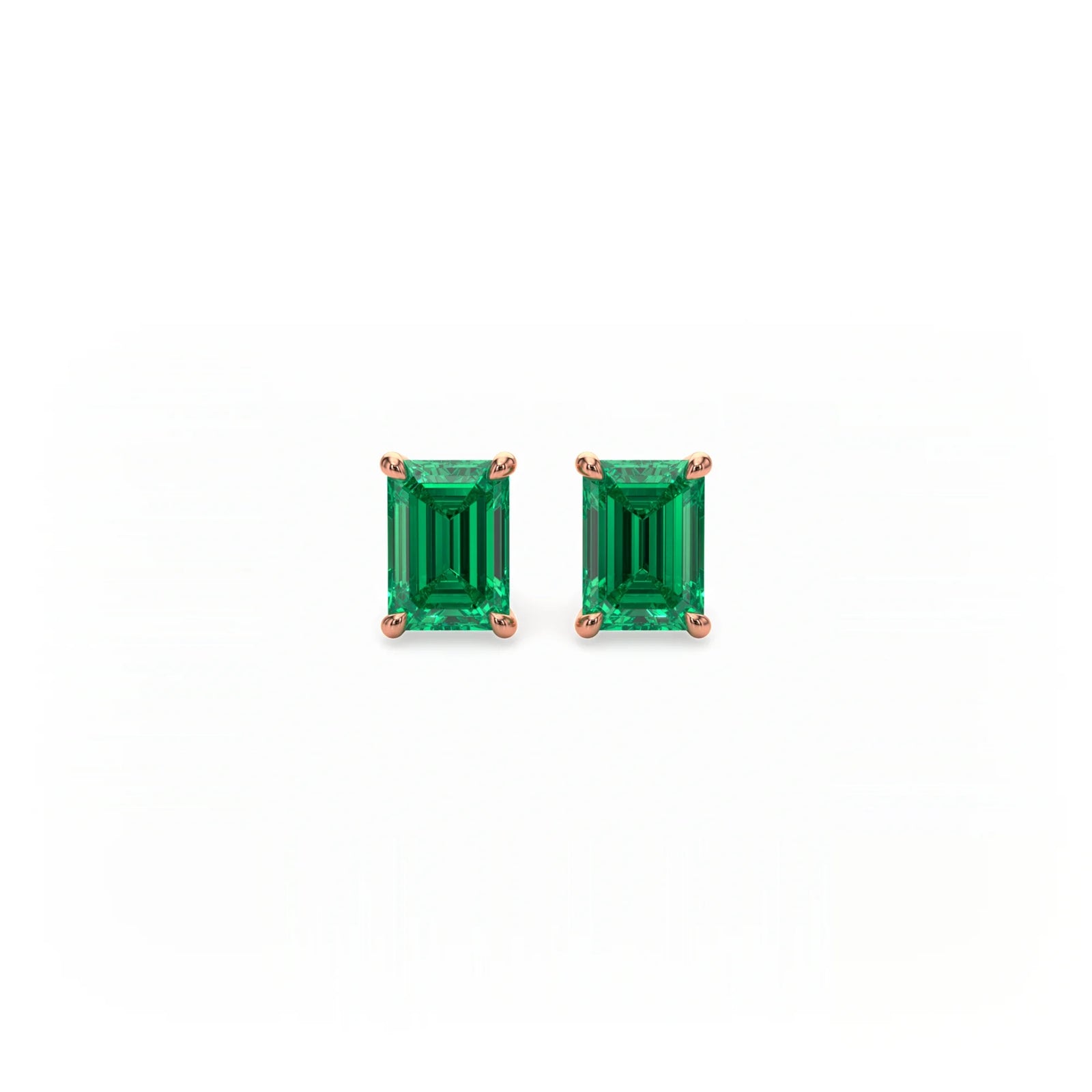 Jardin Stud Earrings Emerald