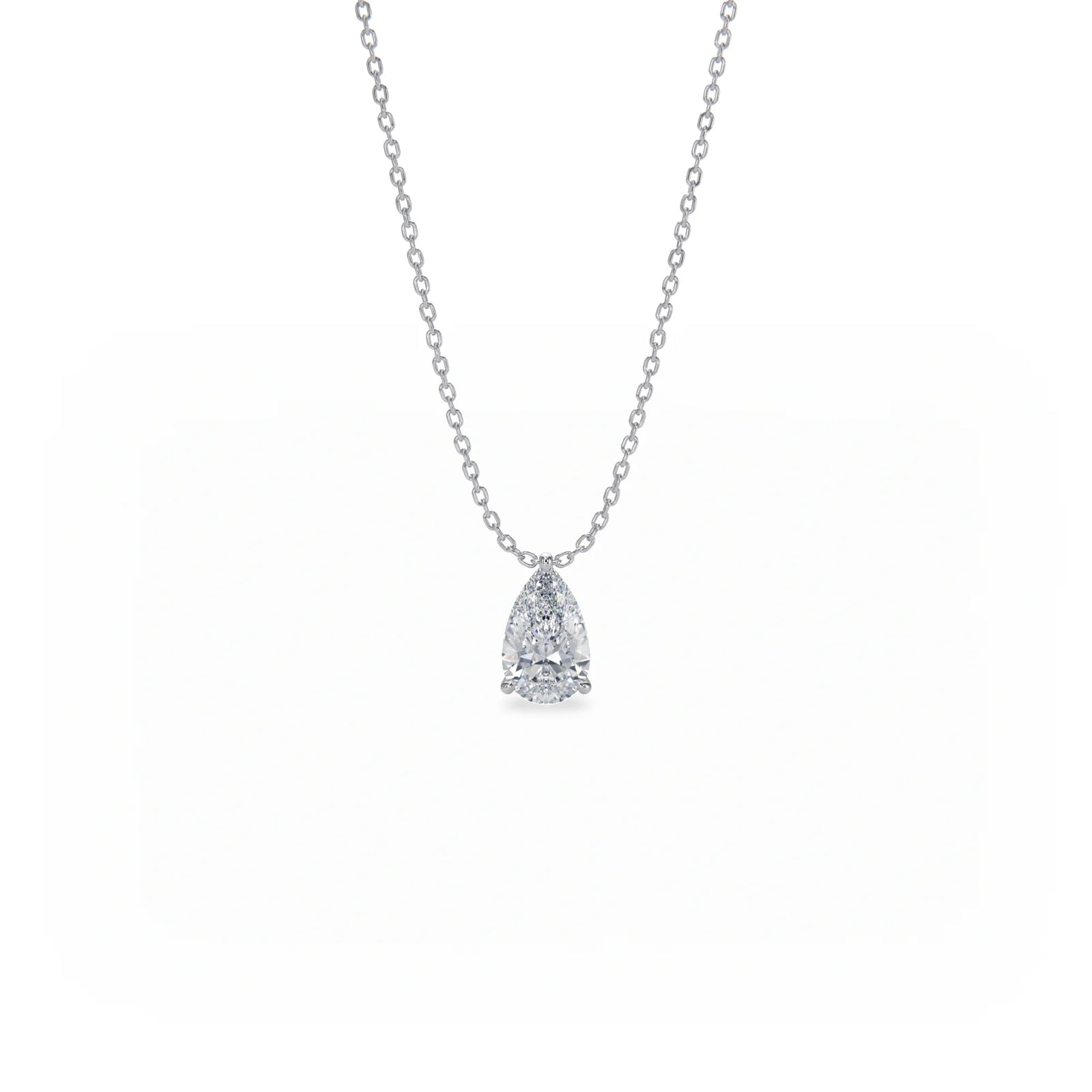 Signature Solitaire Diamond Pendant Necklace