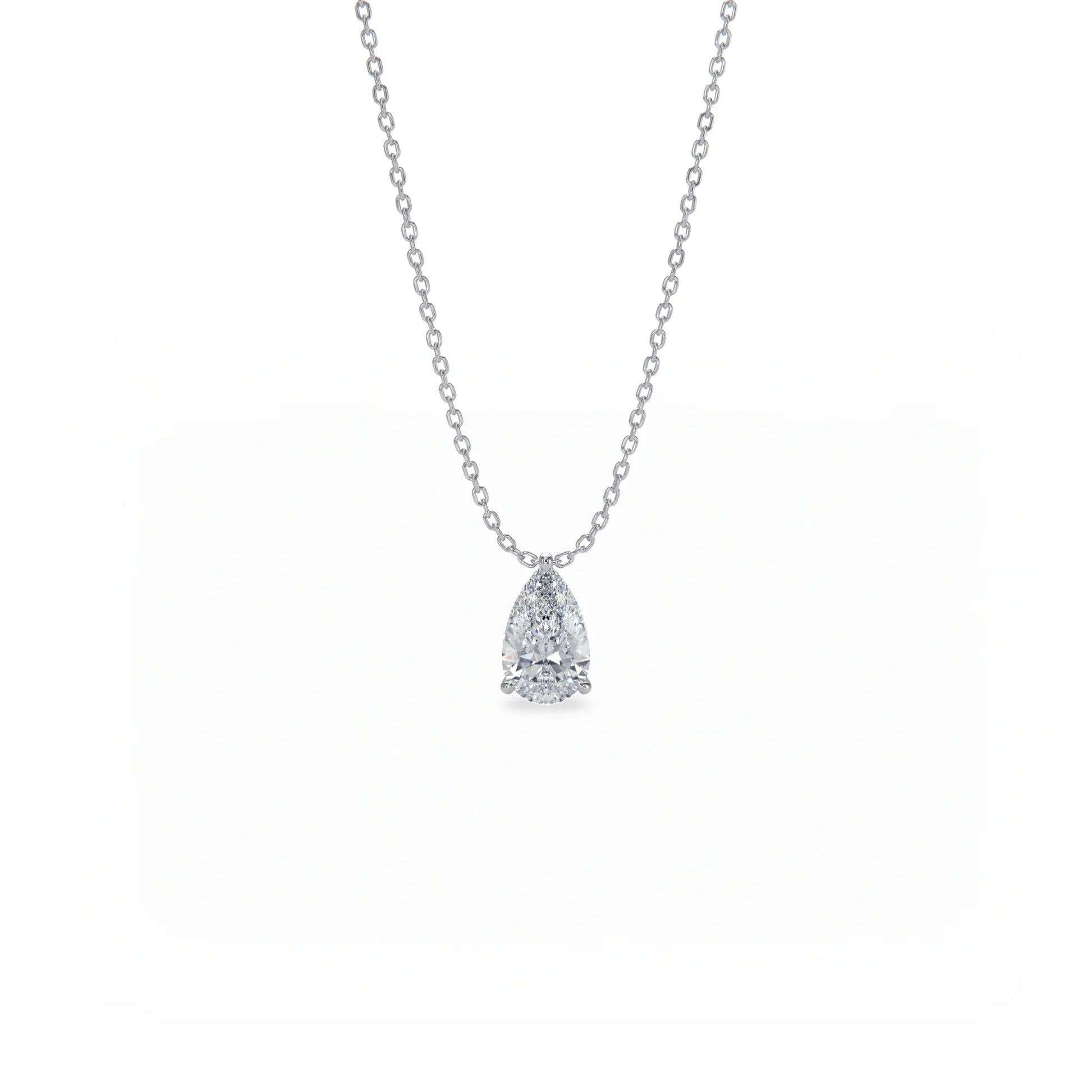Signature Solitaire Diamond Pendant Necklace