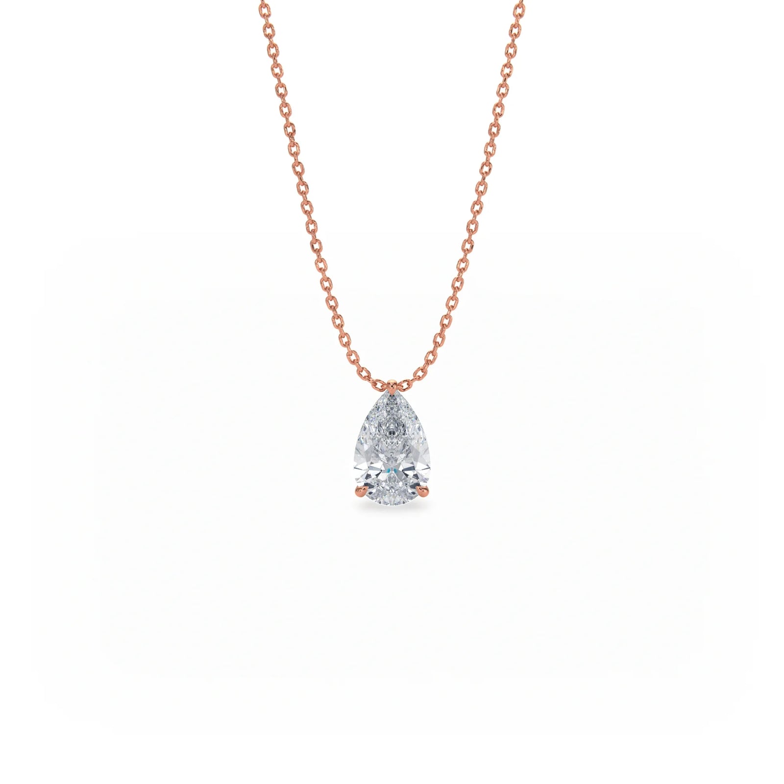 Signature Solitaire Diamond Pendant Necklace