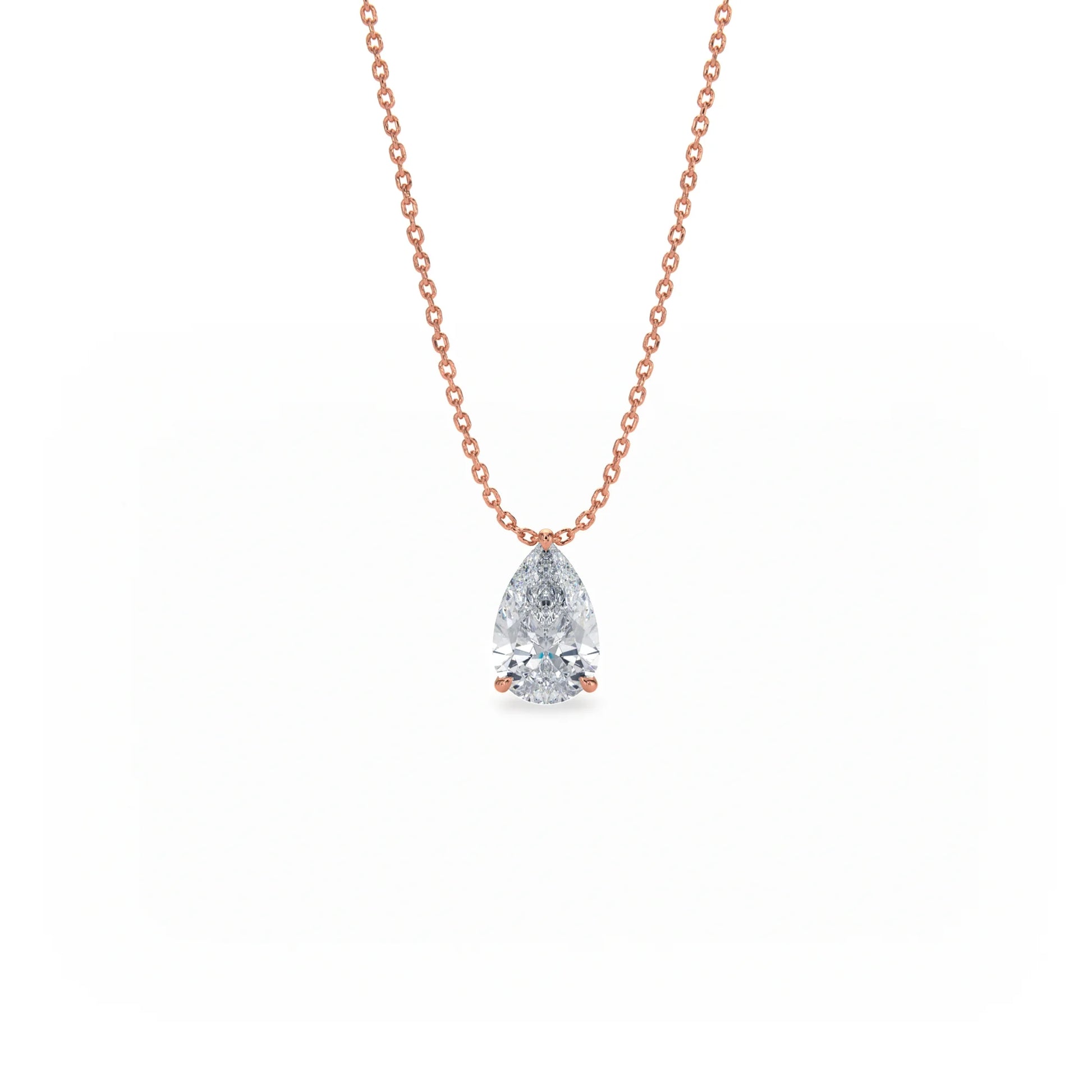 Signature Solitaire Diamond Pendant Necklace