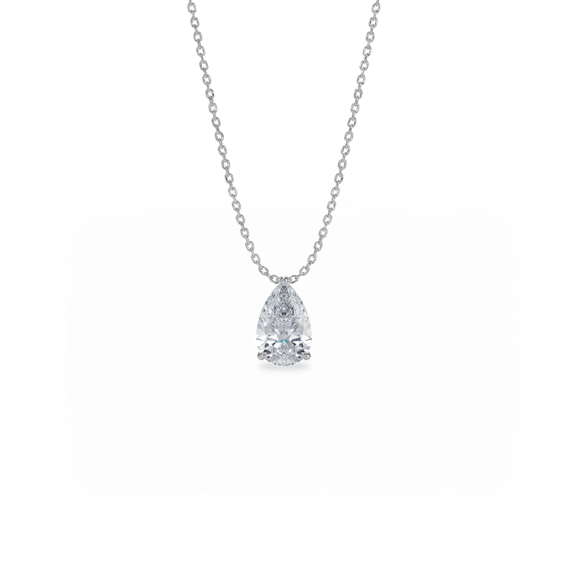 Signature Solitaire Diamond Pendant Necklace