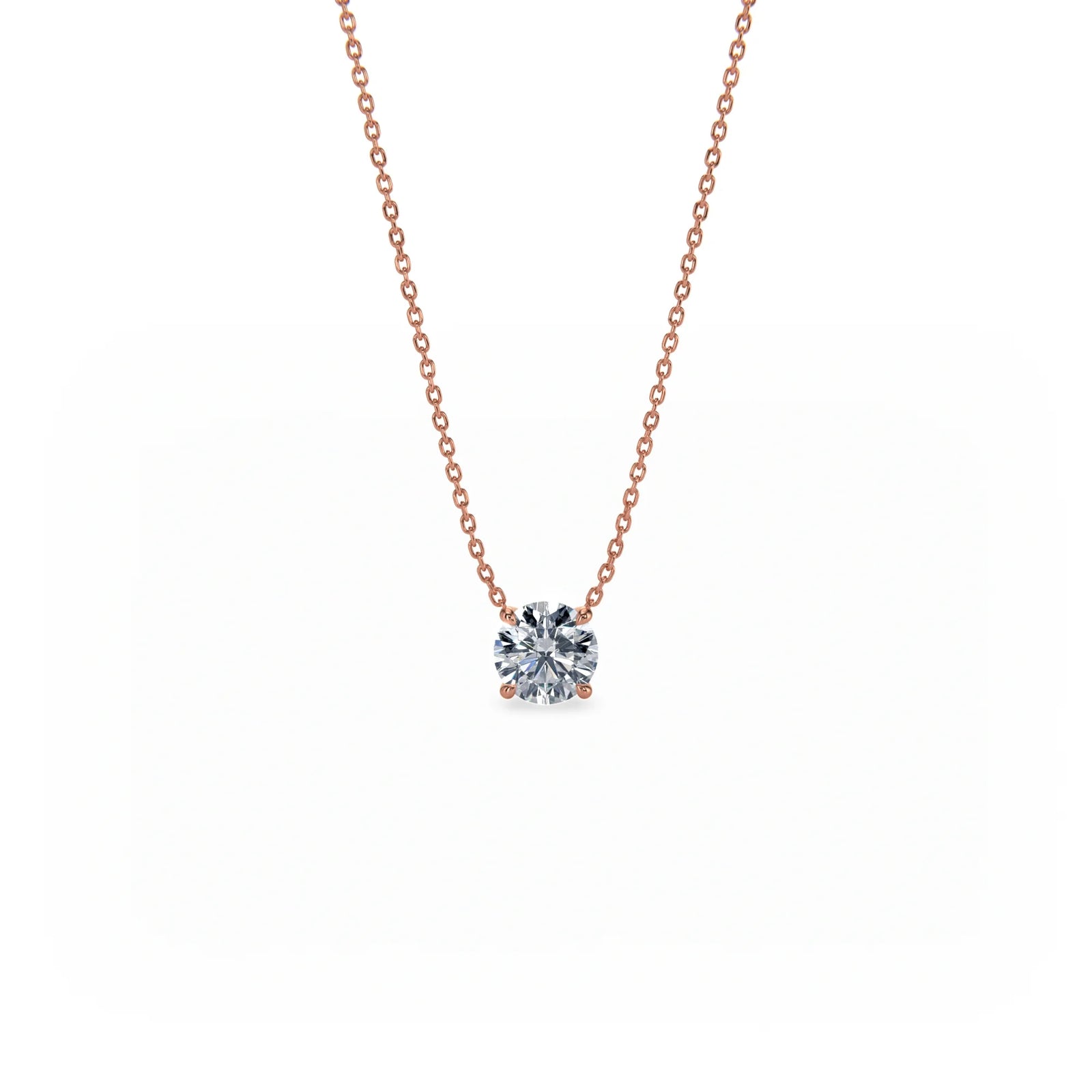 Signature Solitaire Diamond Pendant Necklace