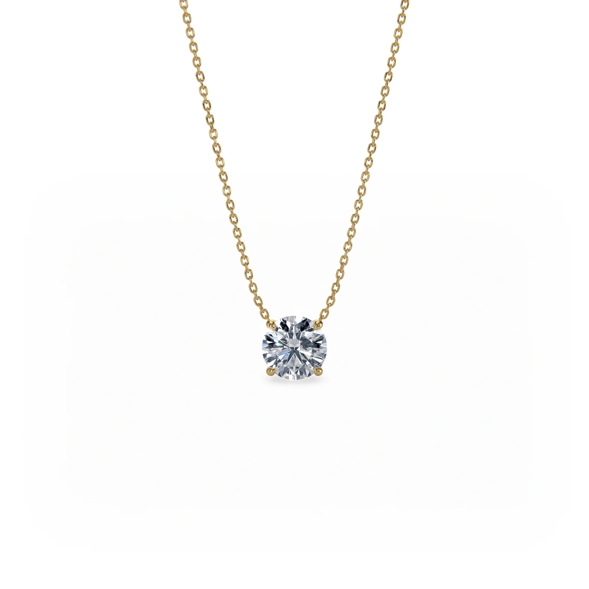 Signature Solitaire Diamond Pendant Necklace