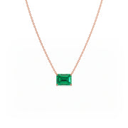 Jardin Solitaire Pendant Necklace Emerald