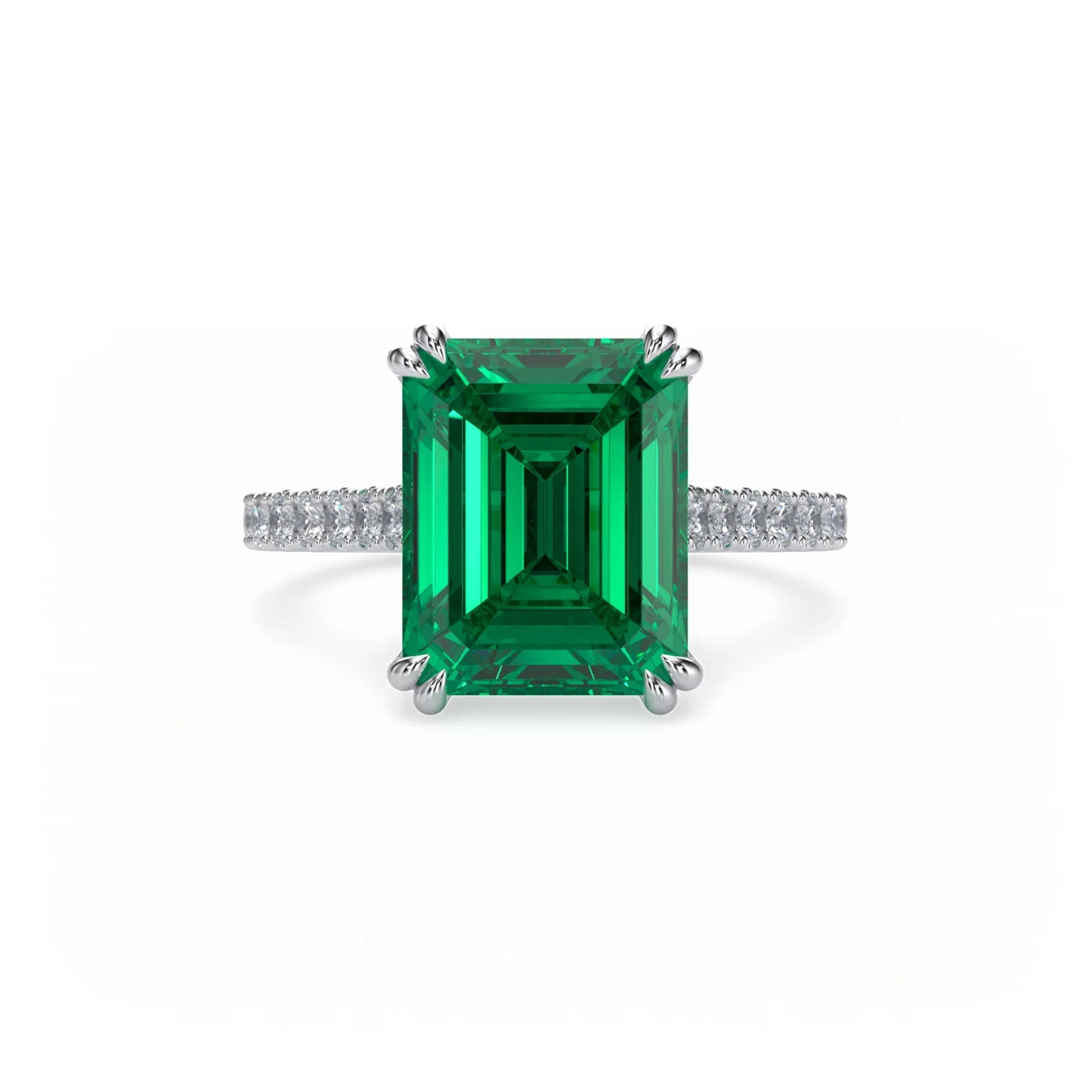 Jardin Pavé Ring Emerald