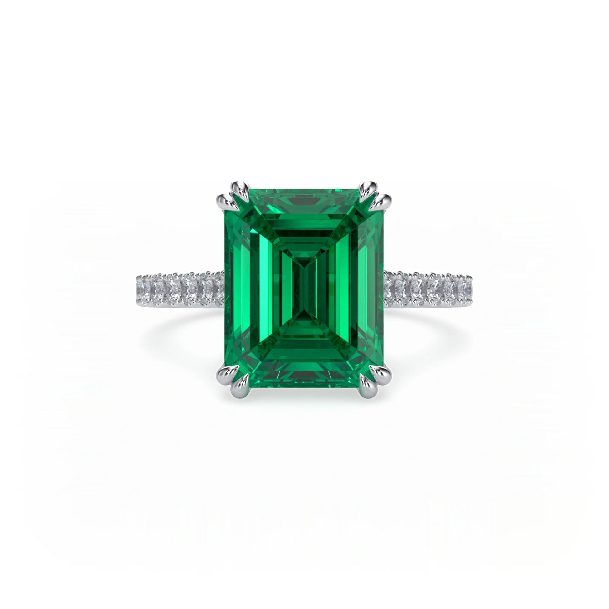 Jardin Pavé Ring Emerald
