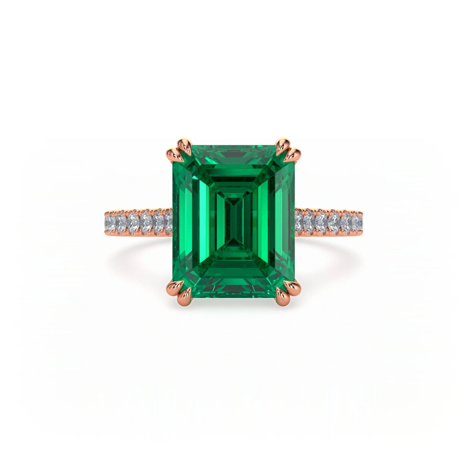 Jardin Pavé Ring Emerald