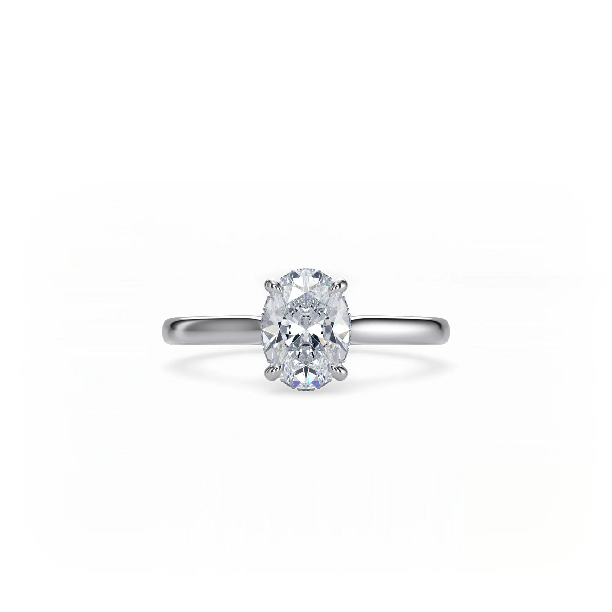 Bonded Hidden Halo Ring