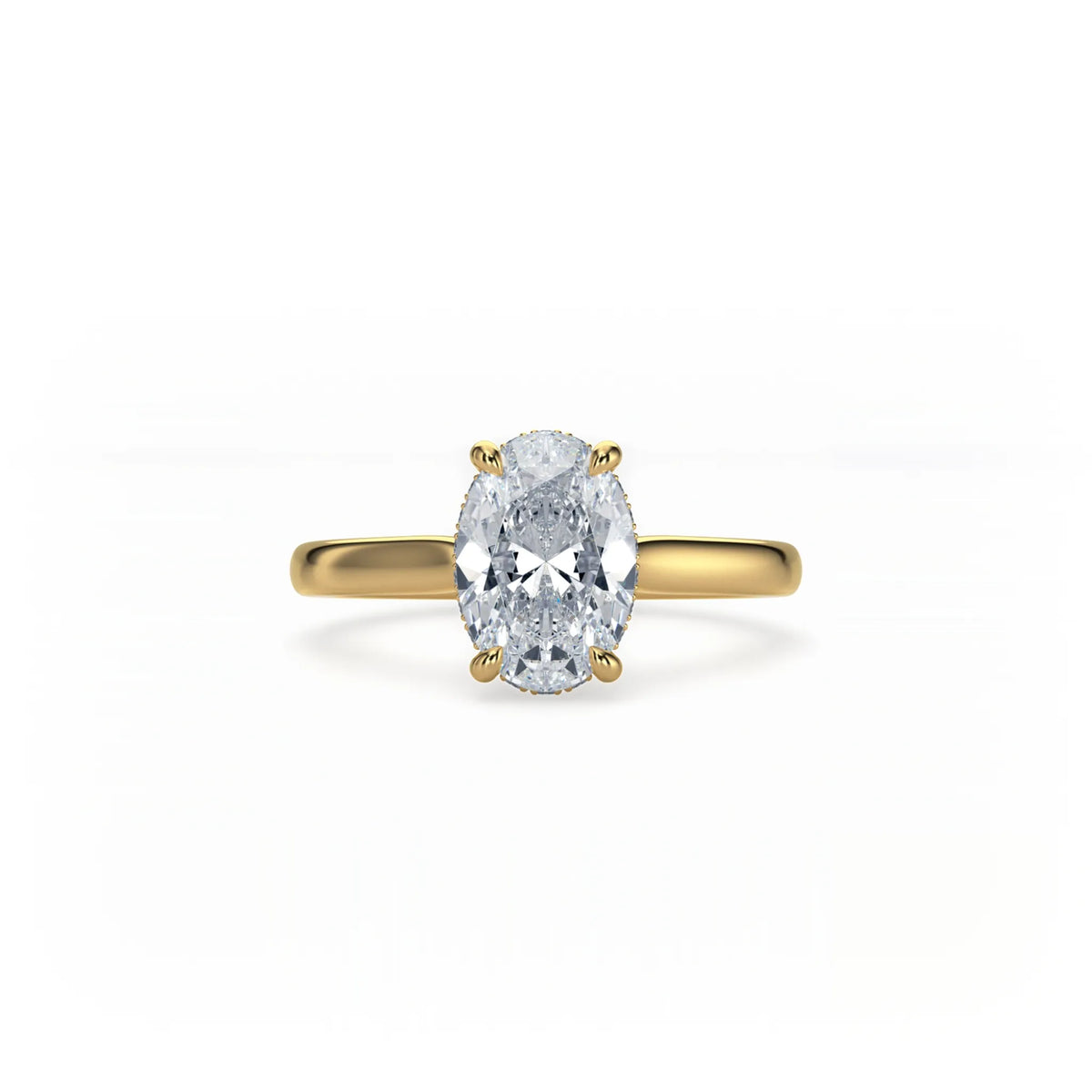 Bonded Hidden Halo Ring