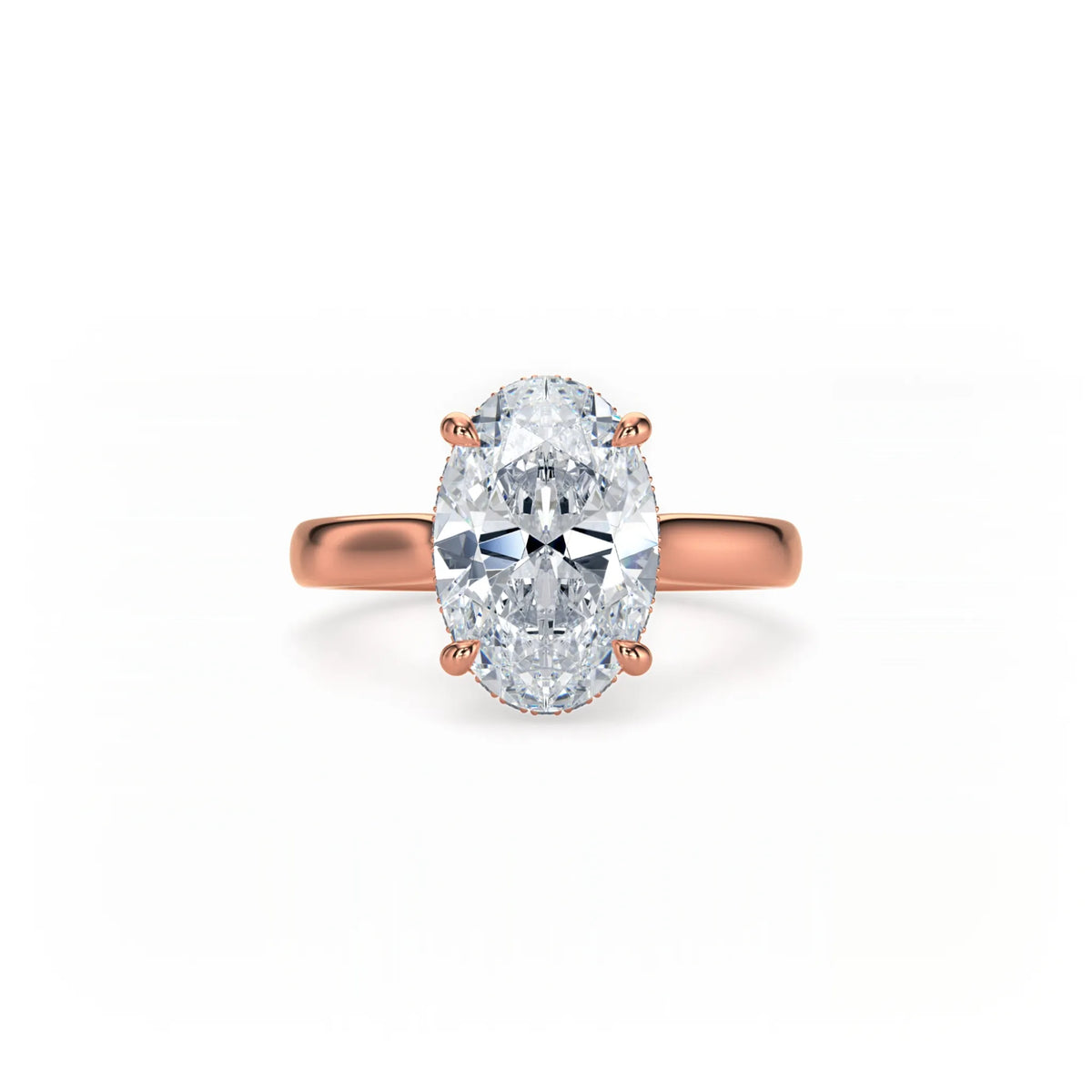 Bonded Hidden Halo Ring