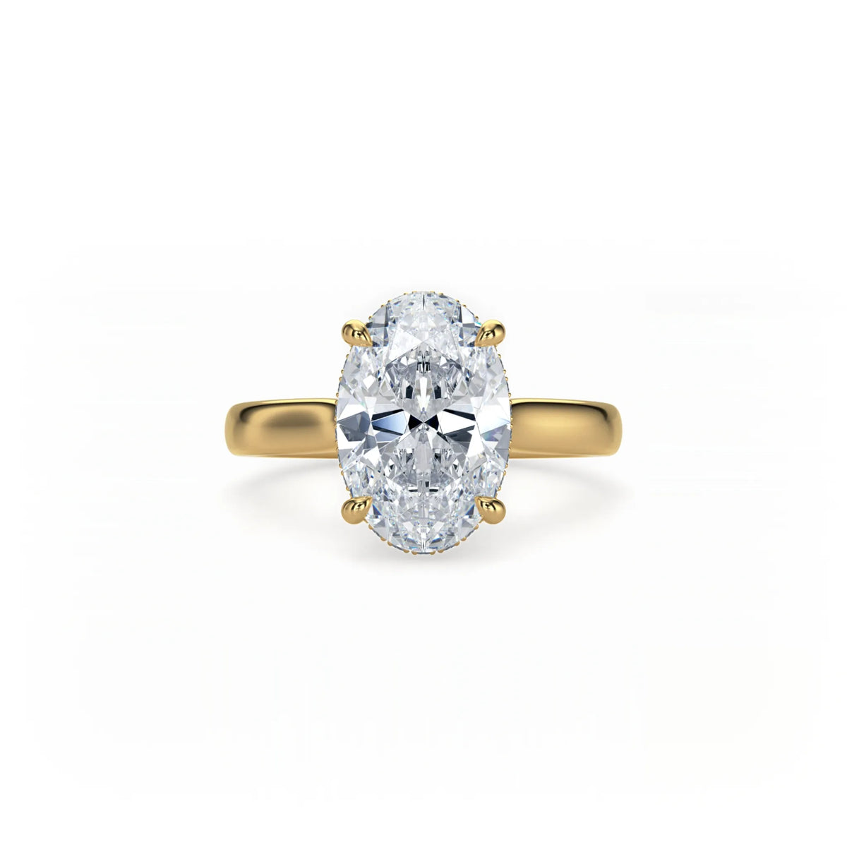 Bonded Hidden Halo Ring