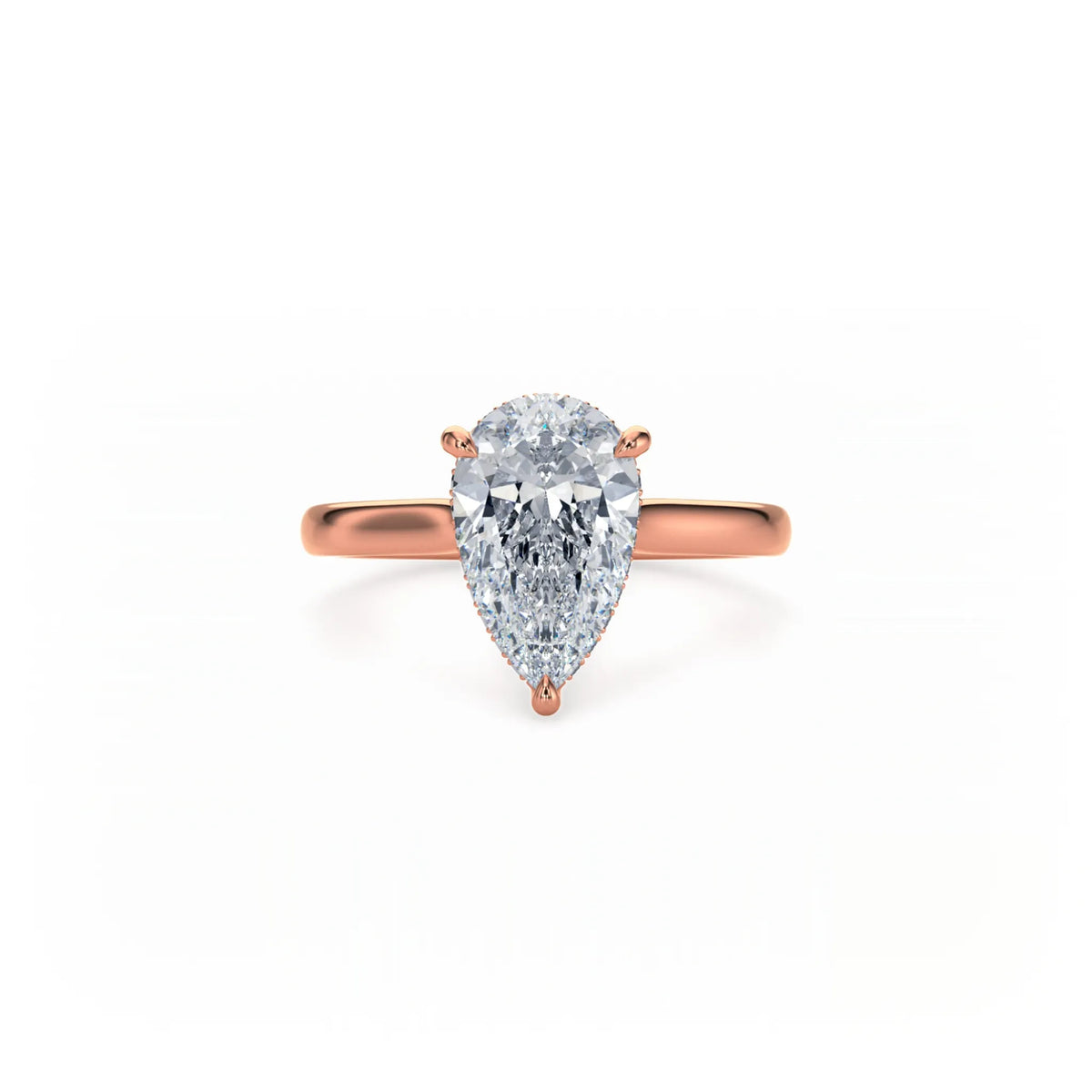 Bonded Hidden Halo Ring