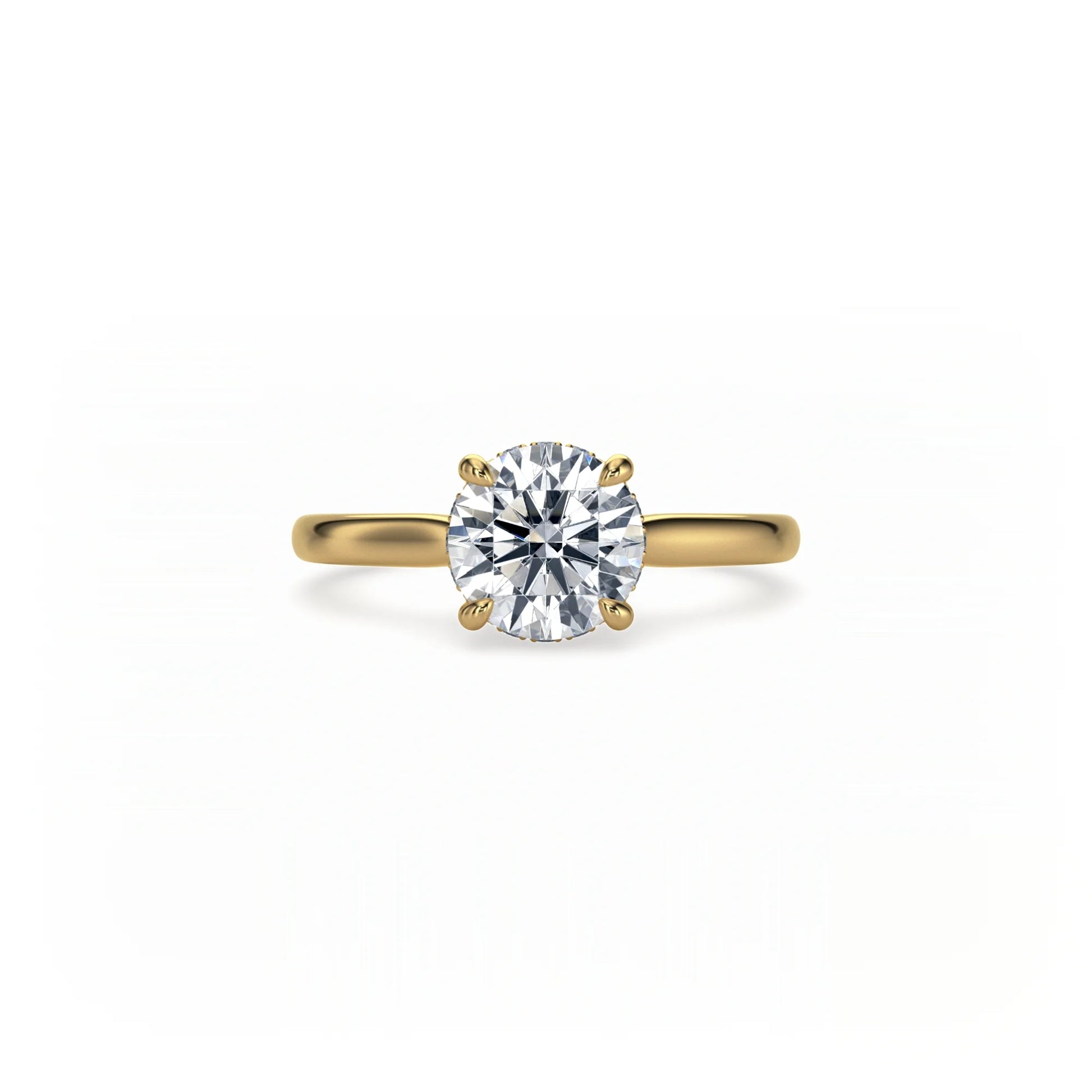 Bonded Hidden Halo Ring