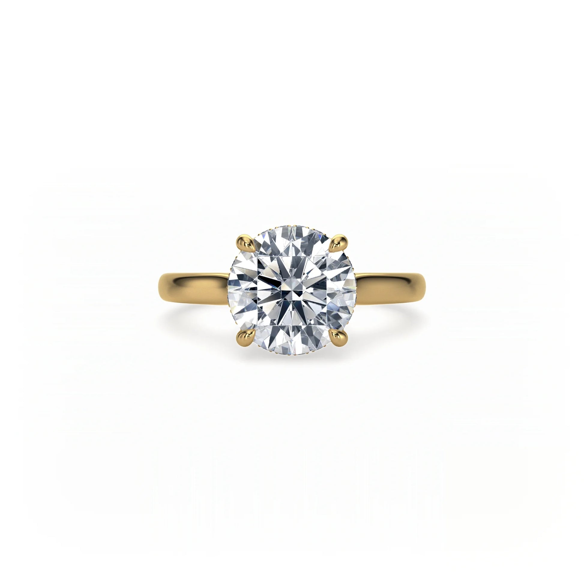 Bonded Hidden Halo Ring