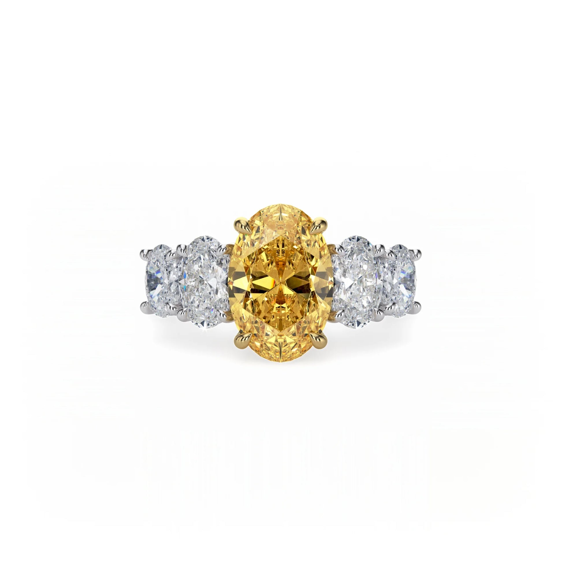 Aura Five Stone Ring Yellow Diamond