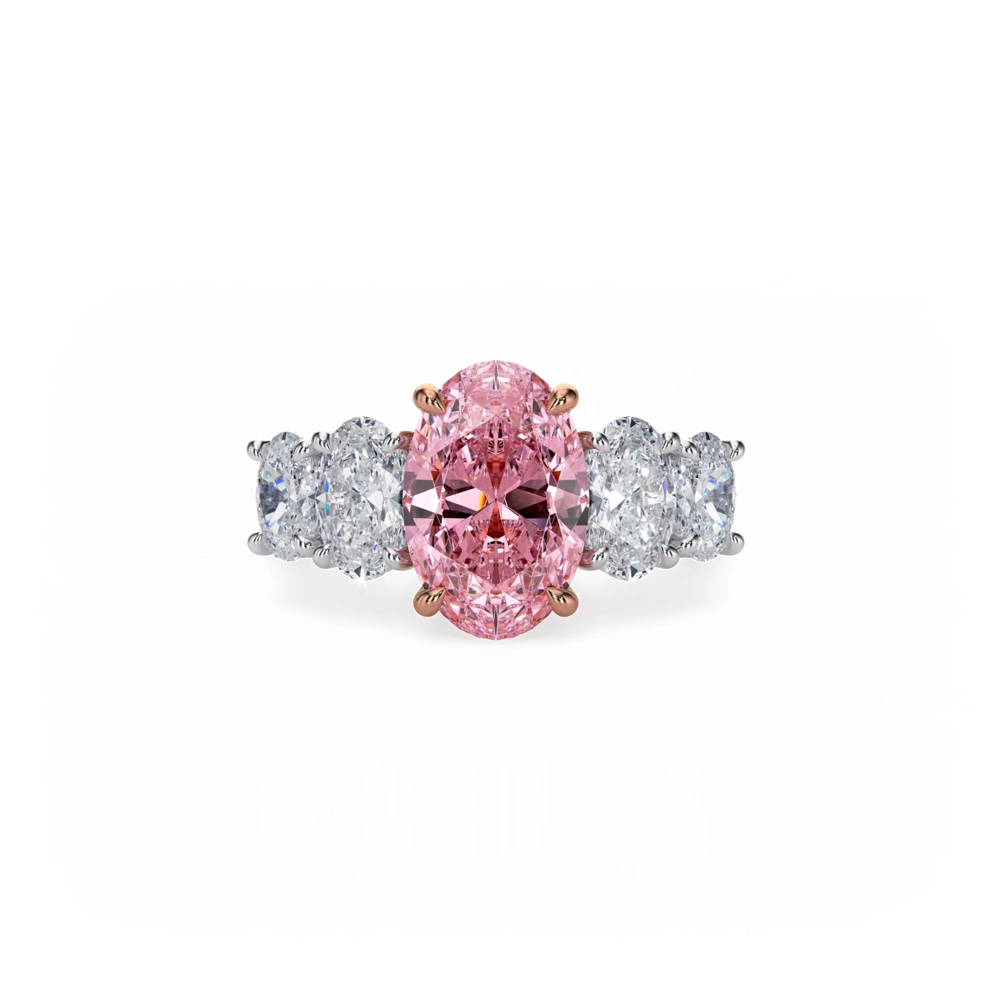 Aura Five Stone Ring Pink Diamond