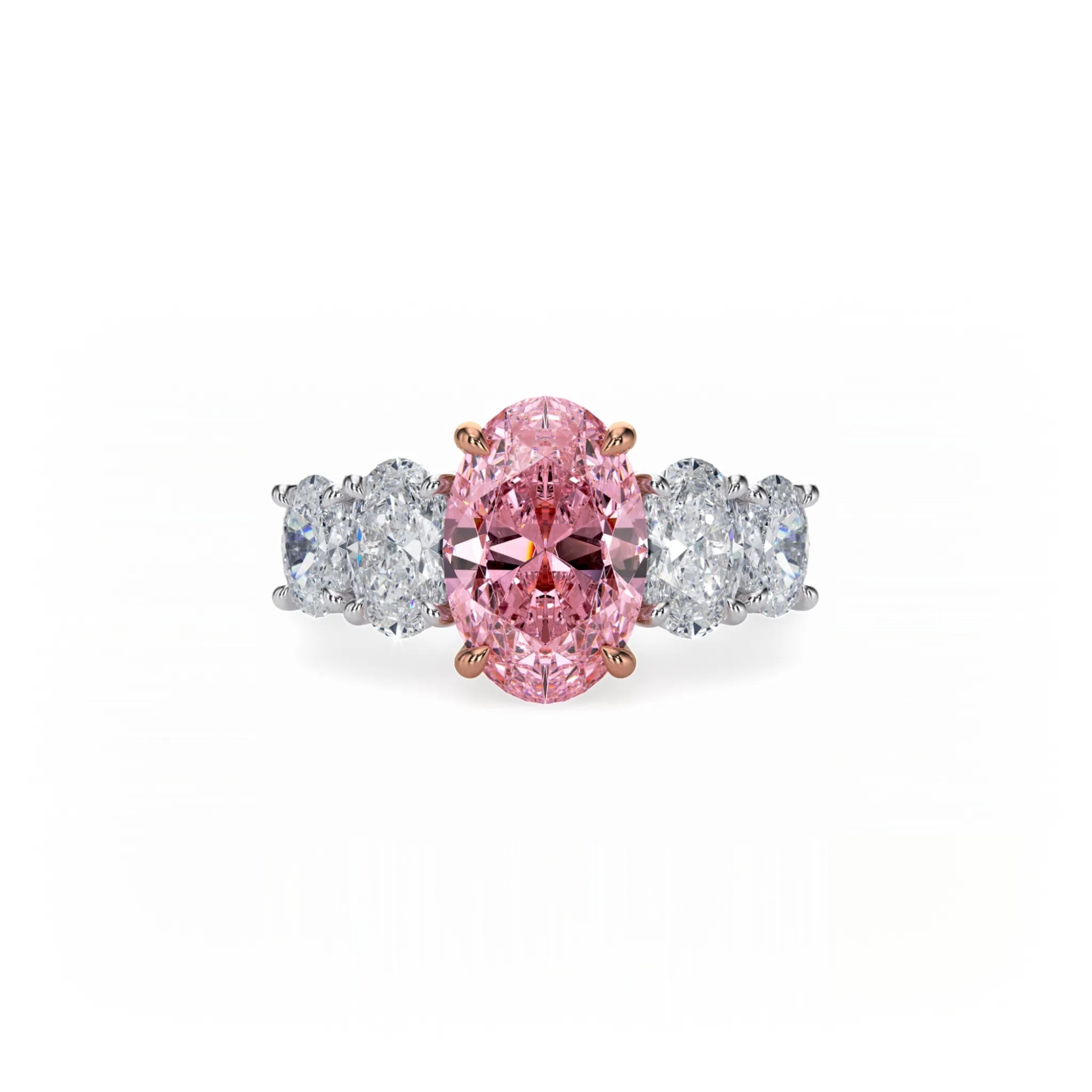 Aura Five Stone Ring Pink Diamond