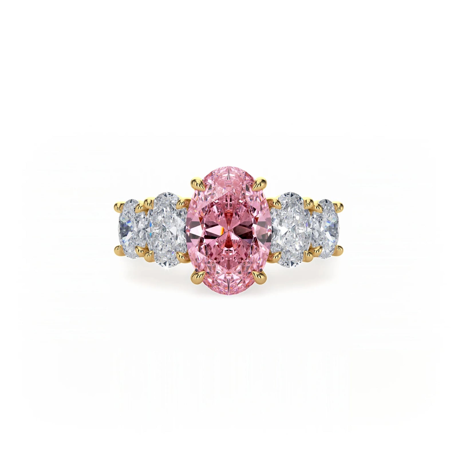 Aura Five Stone Ring Pink Diamond